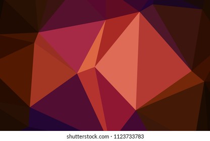 Dark Pink, Red vector blurry triangle texture. Colorful abstract illustration with gradient. A completely new template for your business design.