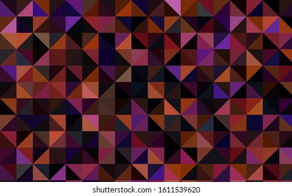 Dark Pink, Red vector blurry triangle pattern. Glitter abstract illustration with an elegant design. The polygonal design can be used for your web site.