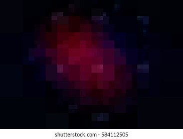 Dark Pink, Red vector blurry rectangle background design. Geometric background in Origami style with gradient. 