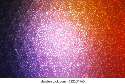 Dark Pink, Red vector christmas postcard low polygon background. Illustration consisting of triangles. Abstract triangular polygonal origami or crystal design of New Year celebration.