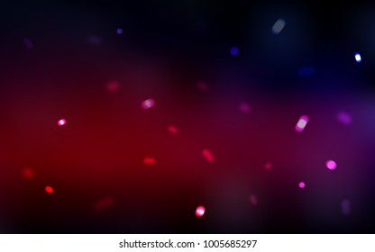 Dark Pink, Red vector cover with beautiful snowflakes. Blurred decorative design in xmas style with snow. The pattern can be used for new year leaflets.