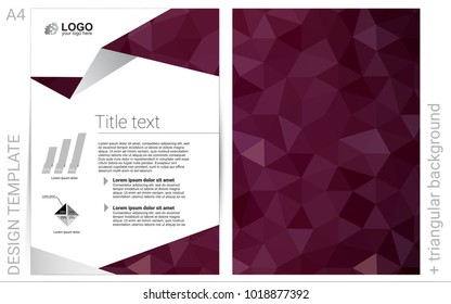 Dark Pink, Red vector  cover for Envelopes. Glitter abstract design concept with text box. New design for a poster, banner of your website.