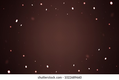 Dark Pink, Red vector cover with beautiful snowflakes. Decorative shining illustration with snow on abstract template. The pattern can be used for new year leaflets.
