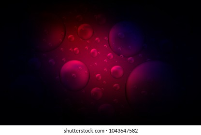 Dark Pink, Red vector cover with spots. Blurred bubbles on abstract background with colorful gradient. New design for ad, poster, banner of your website.