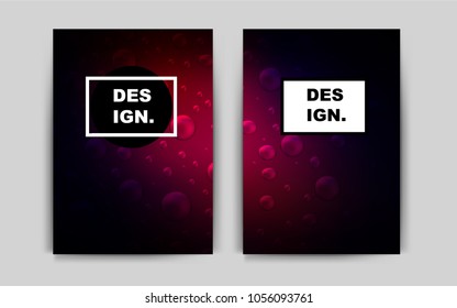 Dark Pink, Red vector cover for Envelopes. Glitter abstract design concept with text box. The pattern can be used for any ad, booklets.