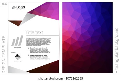 Dark Pink, Red vector  cover for Envelopes. Web interface on abstract background with colorful gradient. Pattern for ads, leaflets, labels of your business.