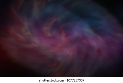 Dark Pink, Red vector cover with astronomical stars. Blurred decorative design in simple style with galaxy stars. Pattern for futuristic ad, booklets.