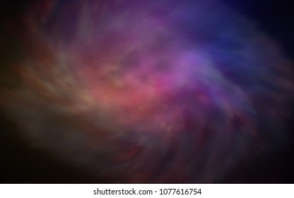 Dark Pink, Red vector cover with astronomical stars. Shining illustration with sky stars on abstract template. Pattern for astrology websites.