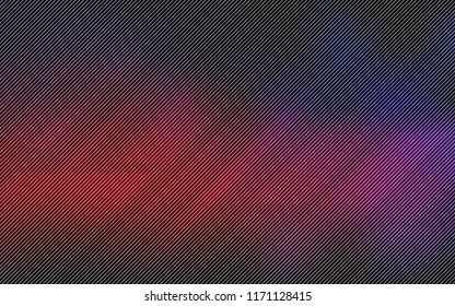 Dark Pink, Red vector cover with stright stripes. Lines on blurred abstract background with gradient. The pattern for ad, booklets, leaflets.