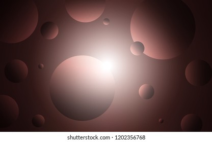 Dark Pink, Red vector cover with spots. Modern abstract illustration with colorful water drops. Pattern can be used as texture of wallpapers.