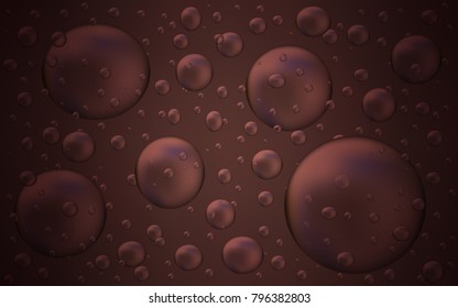 Dark Pink, Red vector cover with spots. Glitter abstract illustration with blurred drops of rain. New design for ad, poster, banner of your website.