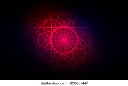 Dark Pink, Red vector doodle blurred texture. Blurred decorative design in Indian style with lines drown by child. The pattern can be used for wallpapers and coloring books.