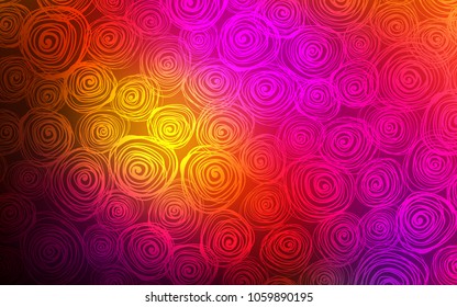 Dark Pink, Red vector doodle bright layout. Colorful illustration in doodle style with roses. Brand-new design for your business.