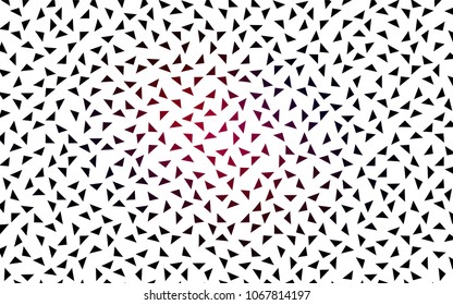 Dark Pink, Red vector geometric simple minimalistic background, which consist of triangles on white background. Triangular pattern with gradient for your business design. 