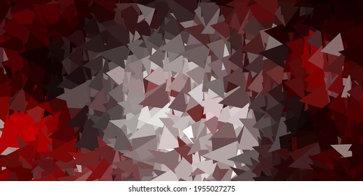 Diseño poligonal geométrico vectorial rojo oscuro rosa. Ilustración abstracta con triángulos de gradiente elegantes. Su diseño para aplicaciones.