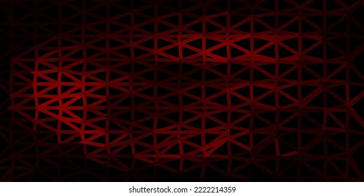 Papel de pared geométrico policonal de vector rojo oscuro rosa. Ilustración abstracta moderna con triángulos poligonales. Muestra para tus diseños.