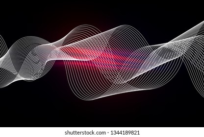 Dark Pink, Red vector glossy abstract layout. Colorful abstract illustration with gradient. Smart design for your work.
