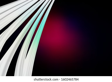 Dark Pink, Red vector glossy abstract layout. Glitter abstract illustration with gradient design. Completely new design for your business.