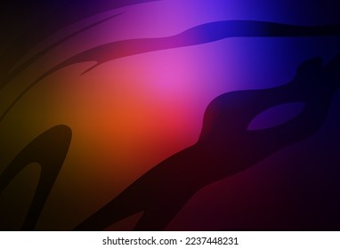 Dark Pink, Red vector glossy abstract layout. Colorful abstract illustration with gradient. New style for your business design.