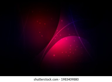 Dark Pink, Red vector Illustration with colorful circles, lines in abstract style. Modern abstract illustration with colorful water drops. Simple design for your web site.