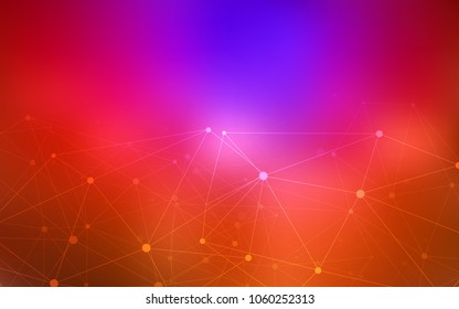 Dark Pink, Red vector layout with circles, lines. Illustration with set of colorful abstract circles and lines. Pattern can be used as texture of wallpapers.