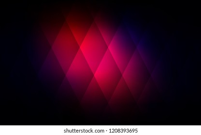 Dark Pink, Red vector layout with lines, rectangles. Rectangles on abstract background with colorful gradient. Pattern for commercials.