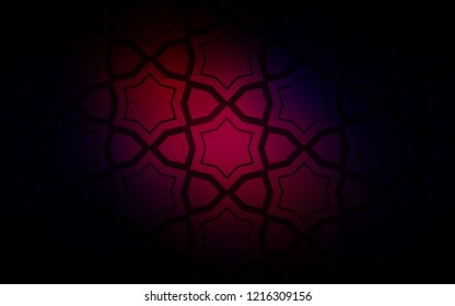 Dark Pink, Red vector layout with bright stars. Decorative illustration with stars on abstract template. Template for sell phone backgrounds.