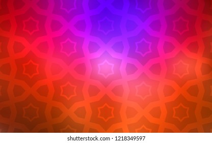 Dark Pink, Red vector layout with bright stars. Stars on blurred abstract background with gradient. Template for sell phone backgrounds.