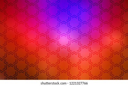 Dark Pink, Red vector layout with flat lines. Lines on blurred abstract background with gradient. Pattern for ads, posters, banners.