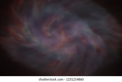 Dark Pink, Red vector layout with cosmic stars. Shining colored illustration with bright astronomical stars. Pattern for futuristic ad, booklets.
