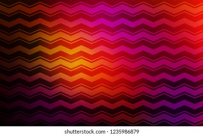 Dark Pink, Red vector layout with flat lines. Lines on blurred abstract background with gradient. Template for your beautiful backgrounds.