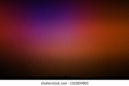 Dark Pink, Red vector layout with cosmic stars. Shining colored illustration with bright astronomical stars. Smart design for your business advert.