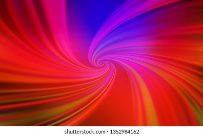 Dark Pink, Red vector layout with bent lines. Colorful abstract illustration with gradient lines. A completely new design for your business.