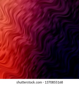 Dark Pink, Red vector layout with circular arc. Colorful abstract illustration with gradient curves. Pattern for booklets, leaflets.