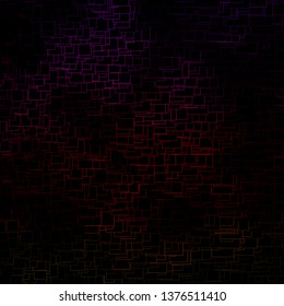 Dark Pink, red vector layout with lines, rectangles. Modern design with rectangles in abstract style. Template for cellphones.