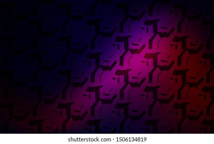 Dark Pink, Red vector layout with wry lines. A completely new colorful illustration in simple style. Abstract style for your business design.