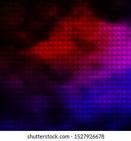 Dark Pink, Red vector layout with lines and curved shapes. Illustration with a set of gradient rectangles. Pattern for commercials, ads.