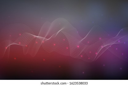 Dark Pink, Red vector layout with circle shapes. Blurred decorative design in abstract style with bubbles. New design for ad, poster, banner of your website.