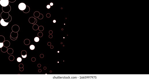 Dark Pink, Red vector layout with circle shapes. Illustration with set of shining colorful abstract spheres. Pattern for business ads.
