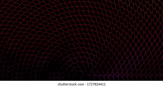 Diseño de vector rojo, rosa oscuro con formas de círculo. Ilustración abstracta con puntos coloridos al estilo de la naturaleza. Patrón para papeles pintados, cortinas.