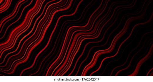 Dark Pink, Red vector layout with wry lines. Colorful geometric sample with gradient lines.  Template for cell phone screens.