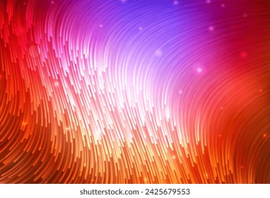 Dark Pink, Red vector layout with wry lines. A shining illustration, which consists of curved lines. Simple template for your design.