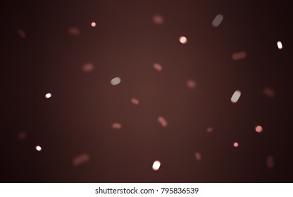 Dark Pink, Red vector layout with bright snowflakes. Decorative shining illustration with snow on abstract template. The pattern can be used for year new  websites.