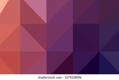 Dark Pink, Red vector low poly texture. Shining colored illustration in a new style. Brand-new style for your business design.