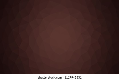 Dark Pink, Red vector low poly texture. Modern abstract illustration with triangles. Triangular pattern for your design.