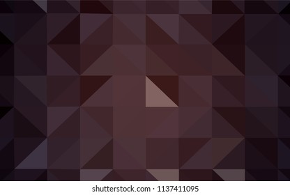 Dark Pink, Red vector low poly texture. Geometric illustration in Origami style with gradient.  Completely new template for your banner.
