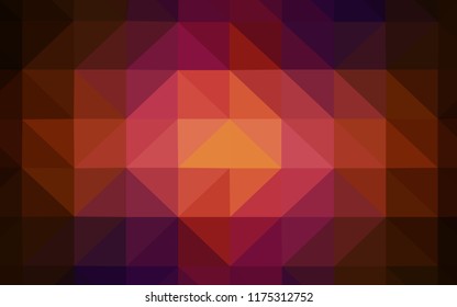Dark Pink, Red vector low poly cover. A sample with polygonal shapes. Brand new style for your business design.