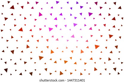 Dark Pink, Red vector  low poly layout. Colorful illustration in polygonal style with gradient. Polygonal design for your web site.