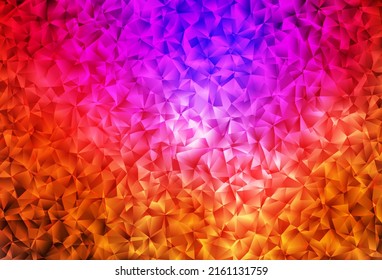 Pink oscuro, vector rojo bajo fondo de polos. Ilustración abstracta moderna con triángulos. Plantilla para el fondo del teléfono móvil.