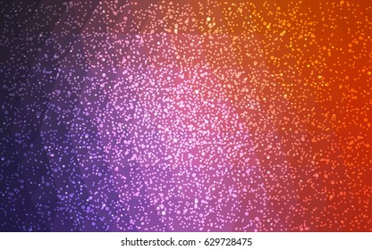Dark Pink, Red vector low poly crystal background with snowflakes. Polygon christmas design pattern . Low poly illustration of New Year celebration.